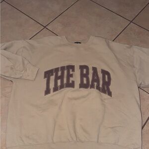 The Bar Tan Crew Neck Sweater